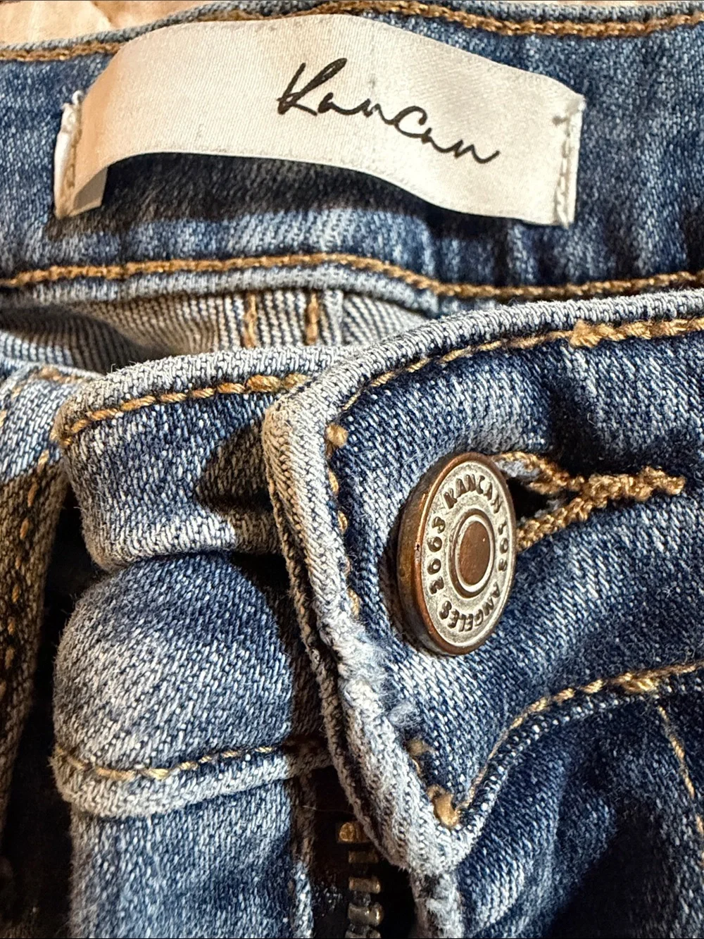 KanCan Medium Blue Ripped Skinny Jeans